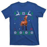 Ugly Christmas Horse Lover Santa Hat Animals Gift T-Shirt