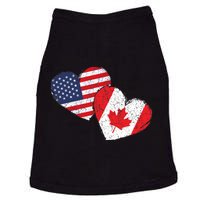 USA Canada Heart Country Flag American Canadian Doggie Tank