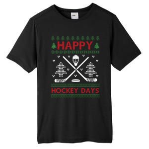 Ugly Christmas Happy Hockeydays Funny Gift Tall Fusion ChromaSoft Performance T-Shirt