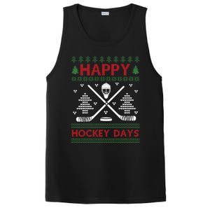 Ugly Christmas Happy Hockeydays Funny Gift PosiCharge Competitor Tank