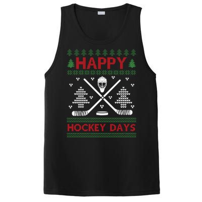 Ugly Christmas Happy Hockeydays Funny Gift PosiCharge Competitor Tank