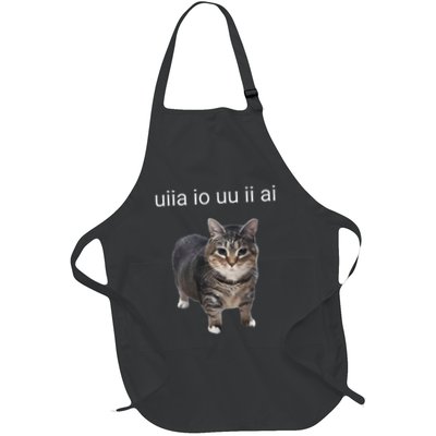 Uiia Cat I Wake Up I Engage In Tomfoolery Full-Length Apron With Pockets