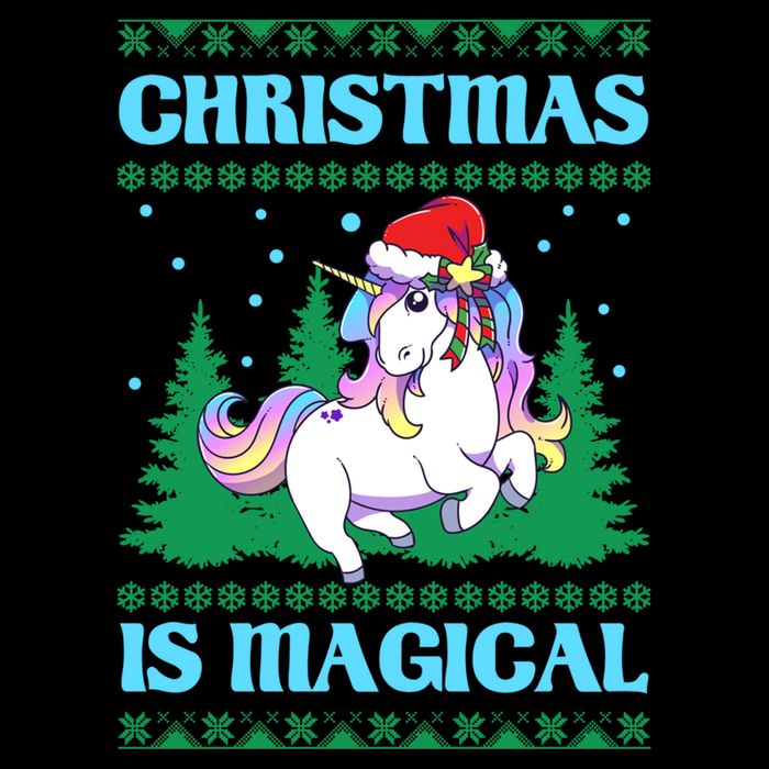 Unicorn Christmas Is Magical Ugly Style Gift City Backpack