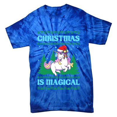 Unicorn Christmas Is Magical Ugly Style Gift Tie-Dye T-Shirt