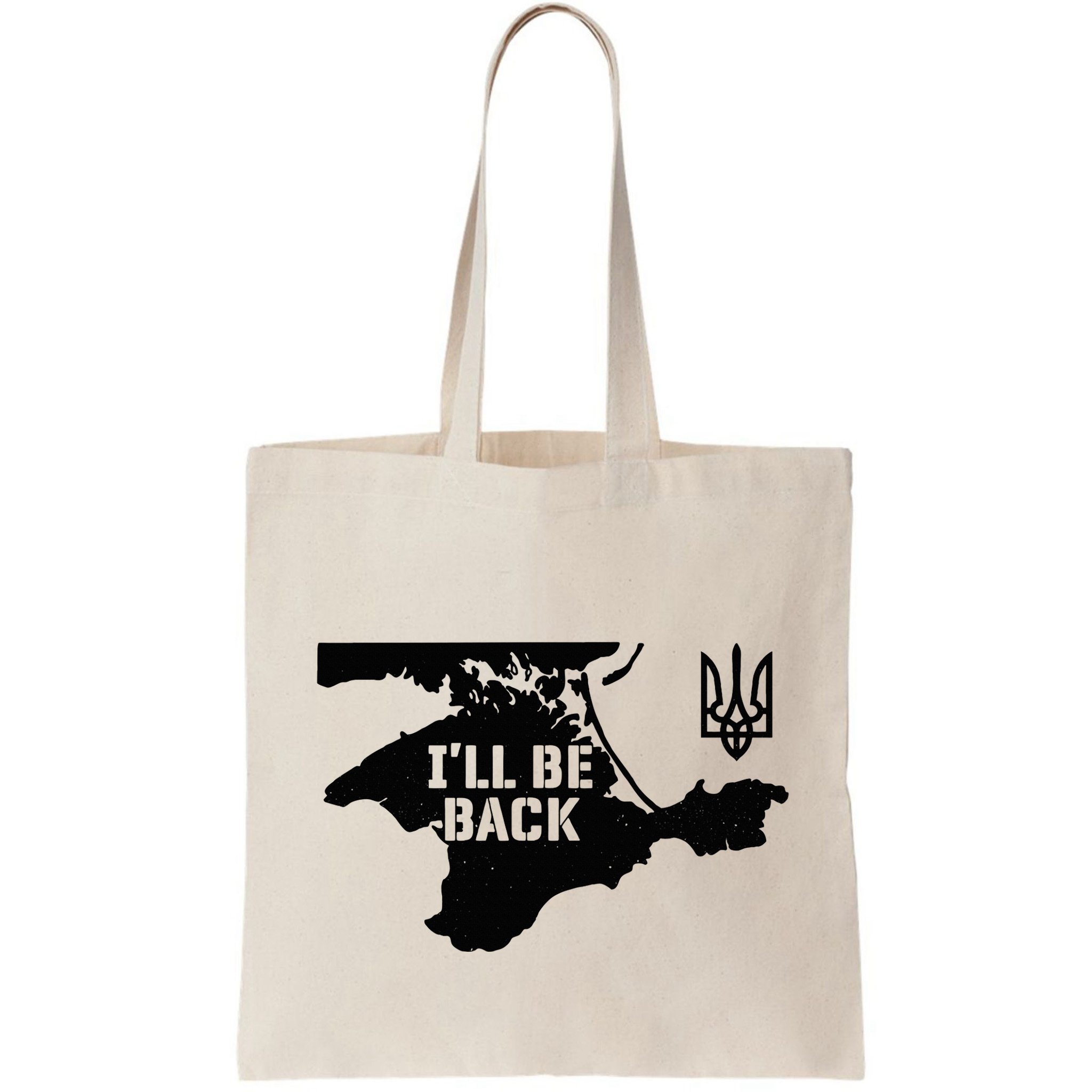 Ukraine Crimea ILl Be Back Ukrainian Map Trident Tryzub Bag