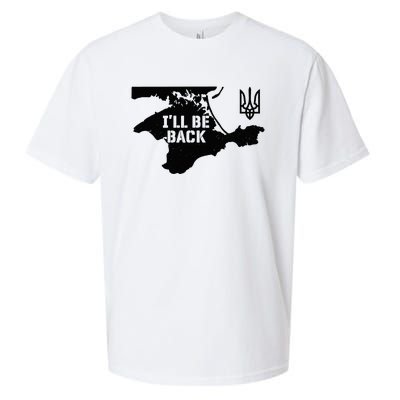 Ukraine Crimea ILl Be Back Ukrainian Map Trident Tryzub Sueded Cloud Jersey T-Shirt