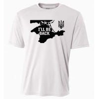 Ukraine Crimea ILl Be Back Ukrainian Map Trident Tryzub Cooling Performance Crew T-Shirt