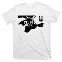 Ukraine Crimea ILl Be Back Ukrainian Map Trident Tryzub T-Shirt