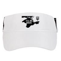 Ukraine Crimea ILl Be Back Ukrainian Map Trident Tryzub Adult Drive Performance Visor