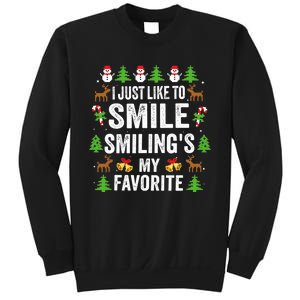 Ugly Christmas I Just Like To Smile Smilings My Favorite Sweatshirt