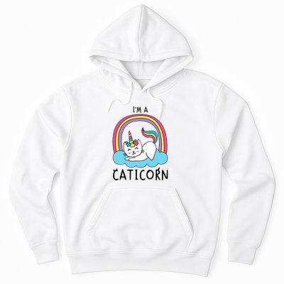 Unicorn Cat I'm a Caticorn Girl Unicorn Rainbow Lover Hoodie