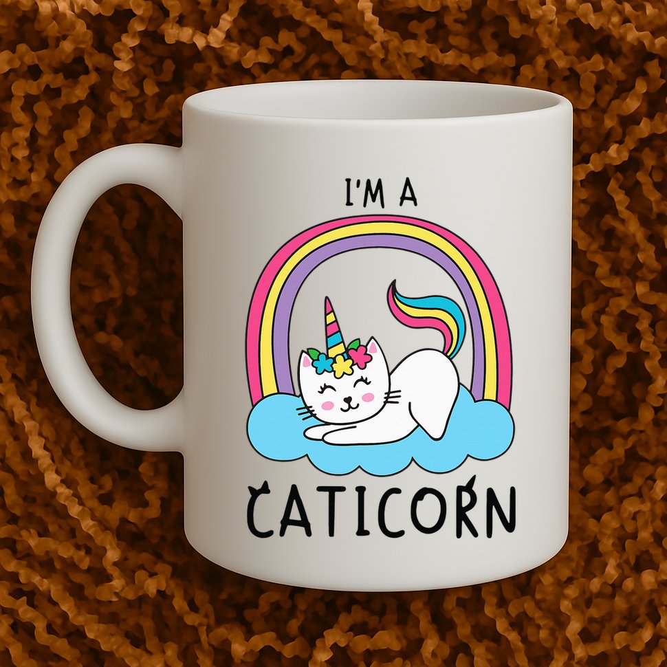 Unicorn Cat I'm a Caticorn Girl Unicorn Rainbow Lover Mug