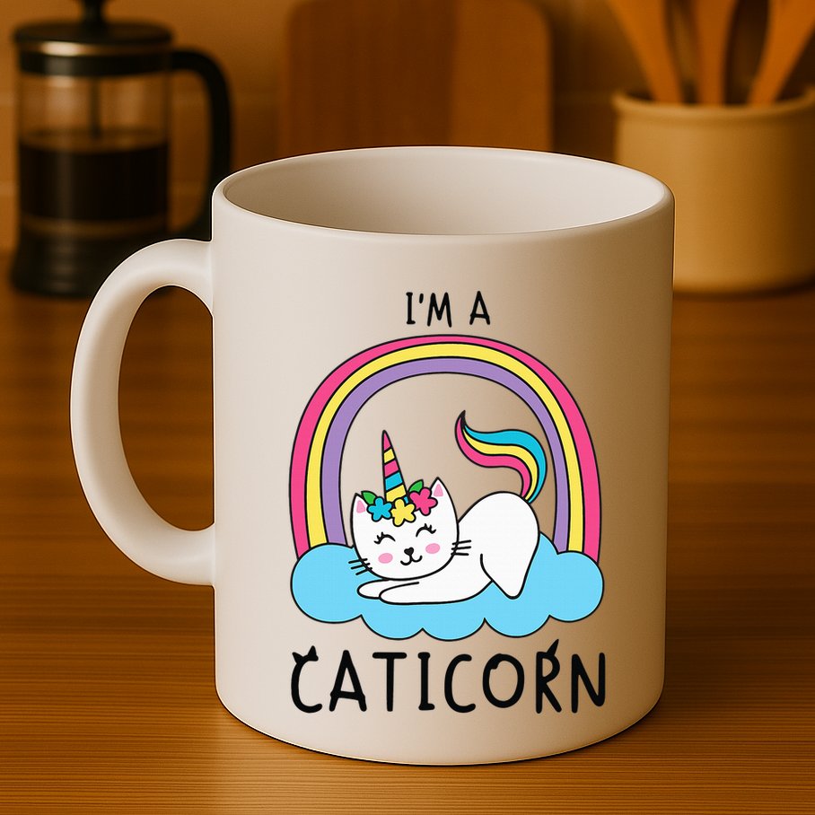 Unicorn Cat I'm a Caticorn Girl Unicorn Rainbow Lover Mug