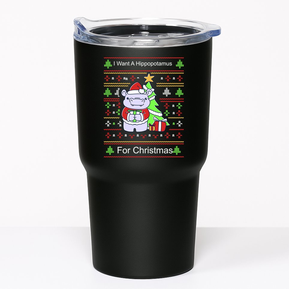 Ultimate Christmas I Want A Hippopotamus Ugly Tumbler