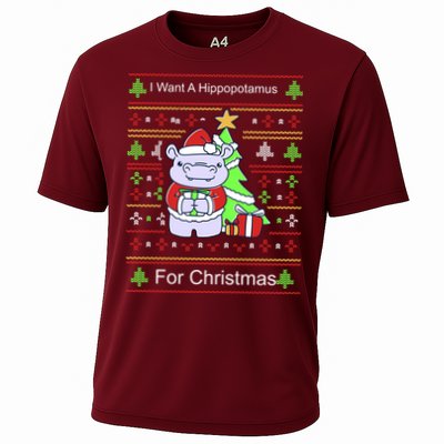 Ultimate Christmas I Want A Hippopotamus Ugly Performance Shirt
