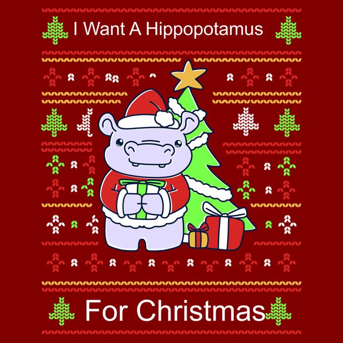 Ultimate Christmas I Want A Hippopotamus Ugly Cooling Performance Crew T-Shirt