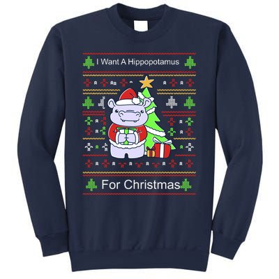 Ultimate Christmas I Want A Hippopotamus Ugly Sweatshirt