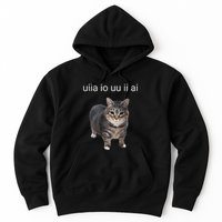 Uiia Cat I Wake Up I Engage In Tomfoolery Hoodie