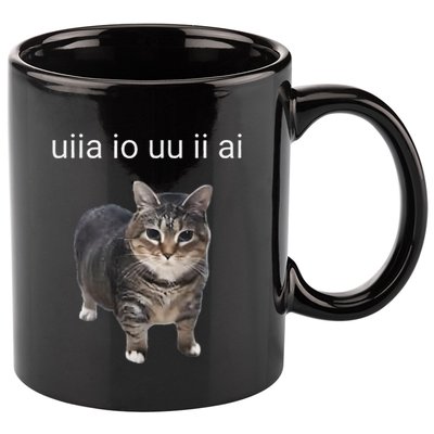 Uiia Cat I Wake Up I Engage In Tomfoolery 11oz C Handle Ceramic Mug