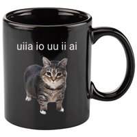 Uiia Cat I Wake Up I Engage In Tomfoolery 11oz C Handle Ceramic Mug