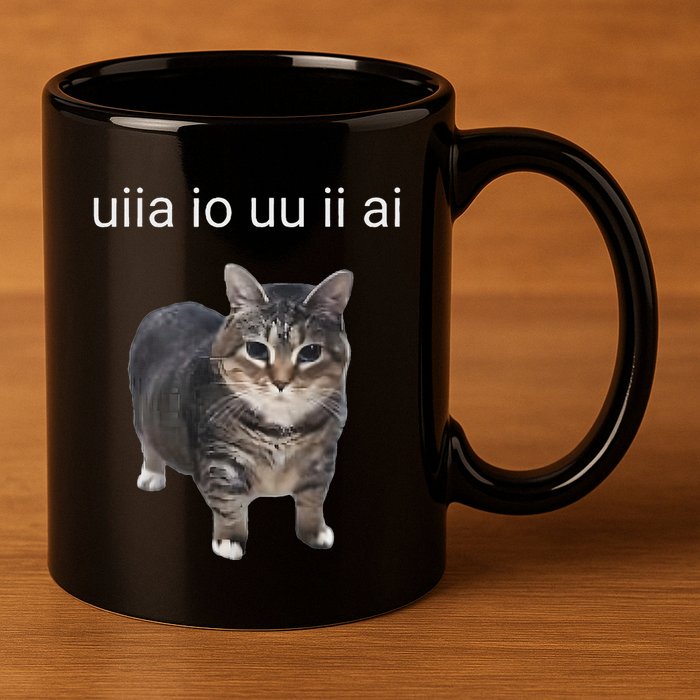 Uiia Cat I Wake Up I Engage In Tomfoolery 11oz C Handle Ceramic Mug