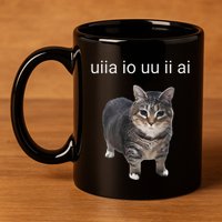 Uiia Cat I Wake Up I Engage In Tomfoolery 11oz C Handle Ceramic Mug