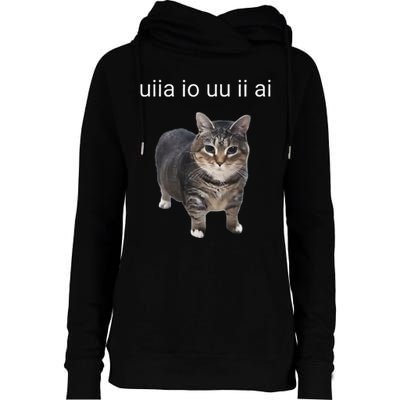Uiia Cat I Wake Up I Engage In Tomfoolery Womens Funnel Neck Pullover Hood