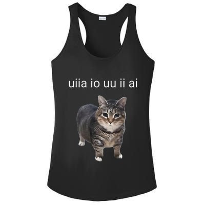 Uiia Cat I Wake Up I Engage In Tomfoolery Ladies PosiCharge Competitor Racerback Tank
