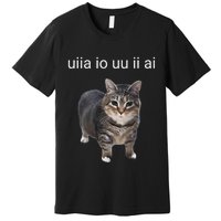 Uiia Cat I Wake Up I Engage In Tomfoolery Premium T-Shirt