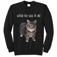 Uiia Cat I Wake Up I Engage In Tomfoolery Tall Sweatshirt