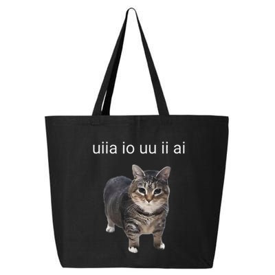 Uiia Cat I Wake Up I Engage In Tomfoolery 25L Jumbo Tote