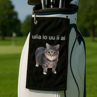 Uiia Cat I Wake Up I Engage In Tomfoolery Golf Towel