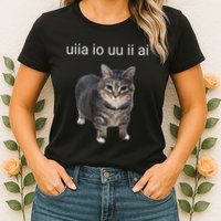 Uiia Cat I Wake Up I Engage In Tomfoolery Womens T-Shirt