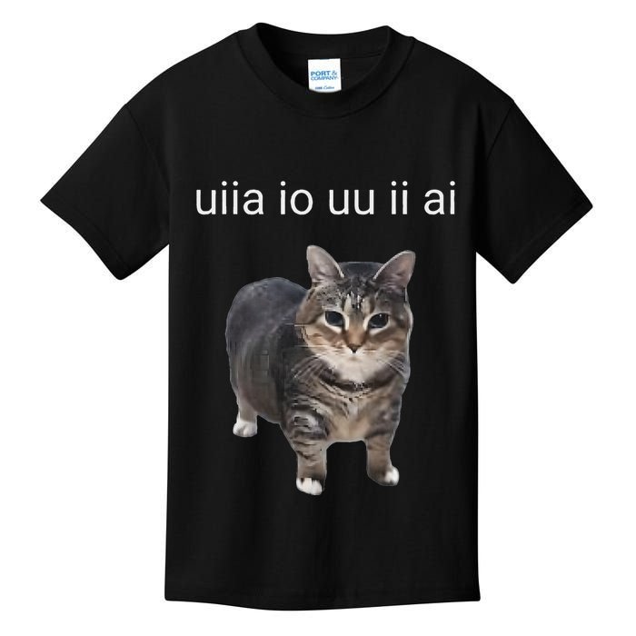 Uiia Cat I Wake Up I Engage In Tomfoolery Kids T-Shirt