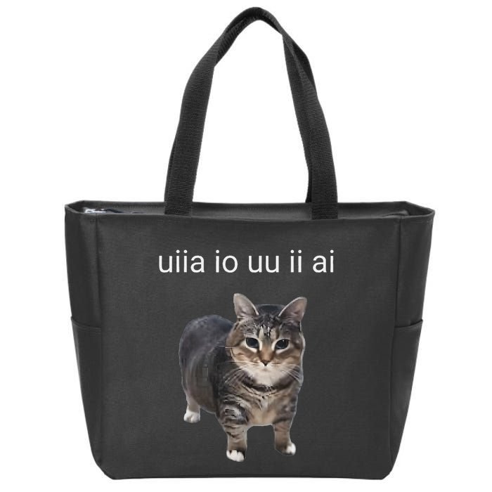 Uiia Cat I Wake Up I Engage In Tomfoolery Zip Tote Bag