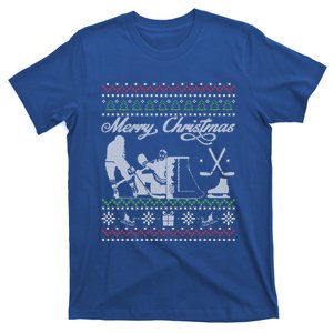 Ugly Christmas Ice Hockey Fan Player Happy Hockeydays Cool Gift T-Shirt