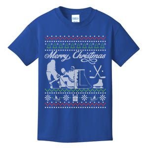 Ugly Christmas Ice Hockey Fan Player Happy Hockeydays Cool Gift Kids T-Shirt