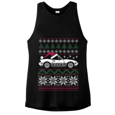 Ugly Christmas JDM Import Car  Ladies PosiCharge Tri-Blend Wicking Tank