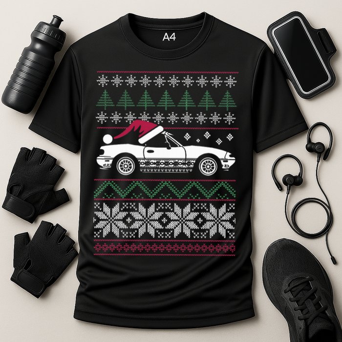 Ugly Christmas JDM Import Car  Cooling Performance Crew T-Shirt