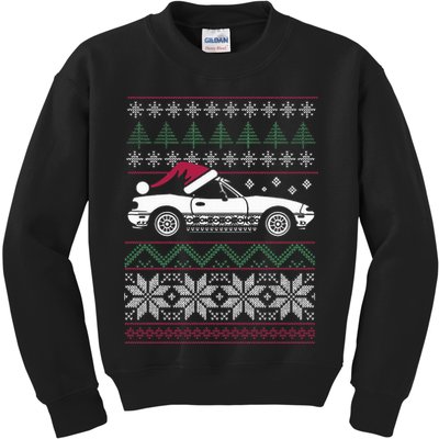 Ugly Christmas JDM Import Car  Kids Sweatshirt