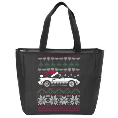 Ugly Christmas JDM Import Car  Zip Tote Bag