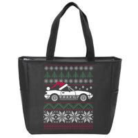 Ugly Christmas JDM Import Car  Zip Tote Bag