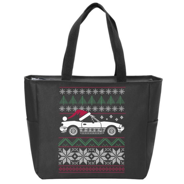 Ugly Christmas JDM Import Car  Zip Tote Bag