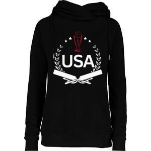 Usa Cricket Jersey 2024 Reveal Style United States Cricket Womens Funnel Neck Pullover Hood