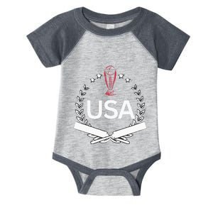 Usa Cricket Jersey 2024 Reveal Style United States Cricket Infant Baby Jersey Bodysuit