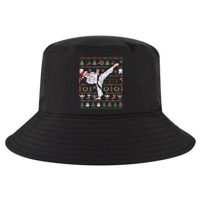 Ugly Christmas Karate Santa Claus Martial Arts Cool Comfort Performance Bucket Hat