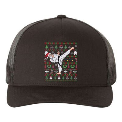 Ugly Christmas Karate Santa Claus Martial Arts Yupoong Adult 5-Panel Trucker Hat