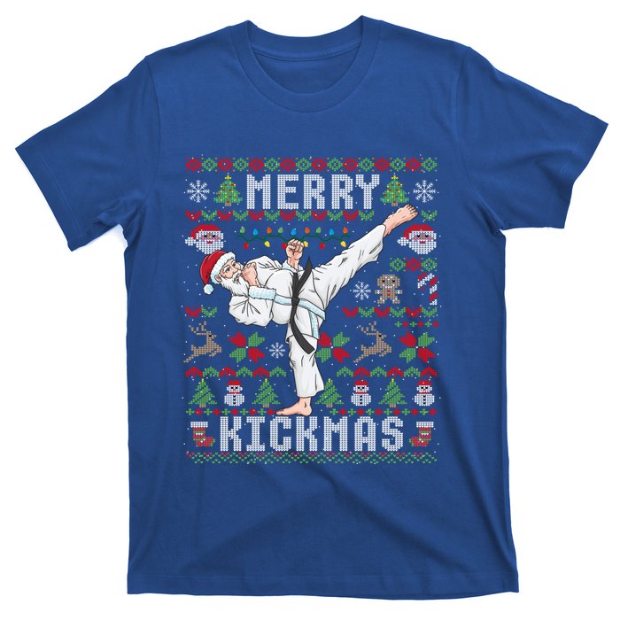 Ugly Christmas Karate Santa Claus Martial Arts Cute Gift T-Shirt