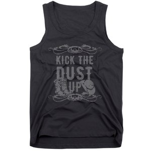 Ugly Christmas Kick The Dust Up Cowboy Cowgirl Western Tank Top