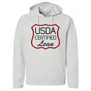 Usda Certified Lean Logo Performance Fleece Hoodie